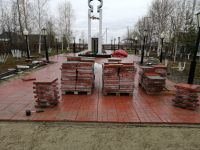 Благоустройство территории памятника погибшим в ВОВ